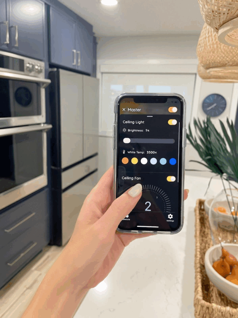 Smart Lighting using an app on your phone